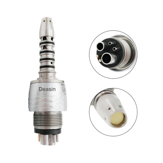 With Sirona Dental High Speed Handpiece Coupling 6 Holes Electric Metal Steel Ce 1 YEAR Online Technical Support Class II 1years