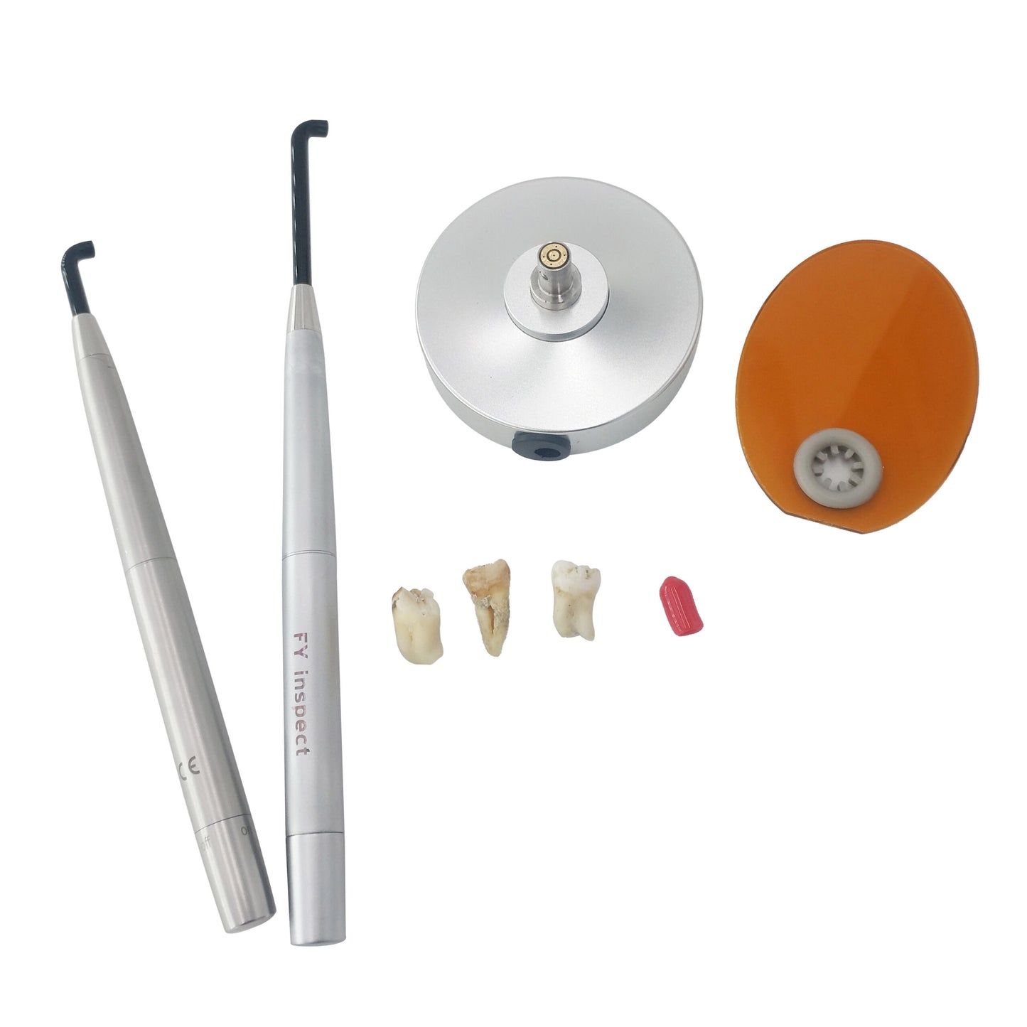 Rechargeable Battery With Blue Light Dental Stainless Steel Caries Detector