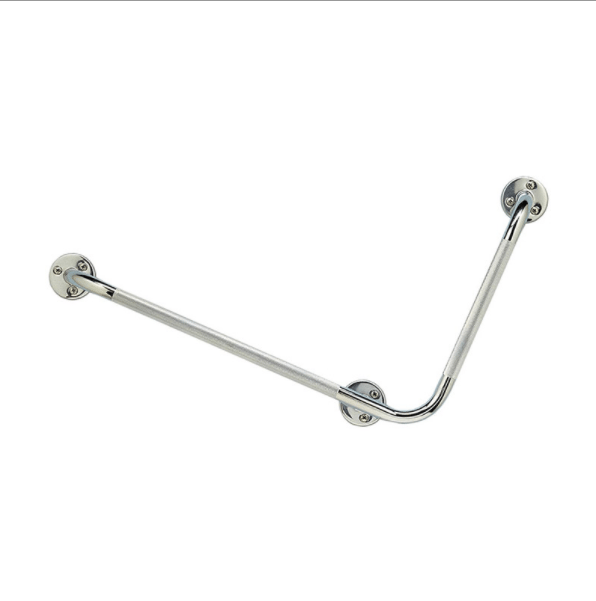 Chromed Bar Left Angle 32 x 16"