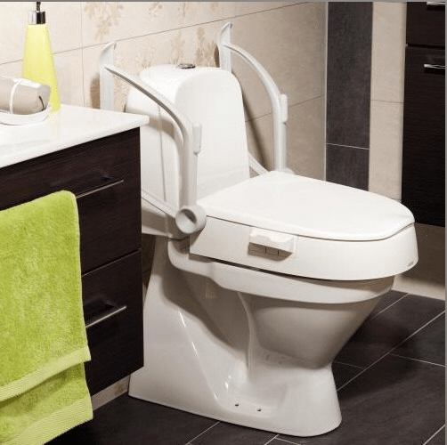 Cloo Fixed Raised Toilet Seat with Armrests