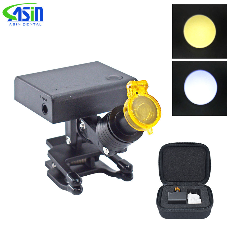 5W Wireless LED Headlight for Dental Loupes Brightness Adjustable Dental Binocular Magnifier Spotlight Headlamp
