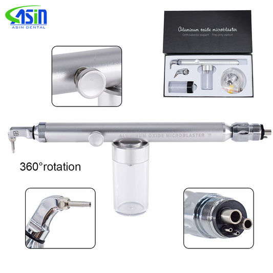 DEASIN Dental Sandblaster Air Polisher Abrasion Microetcher Sandblasting Teeth Polishing Air Prophy 2/4Holes