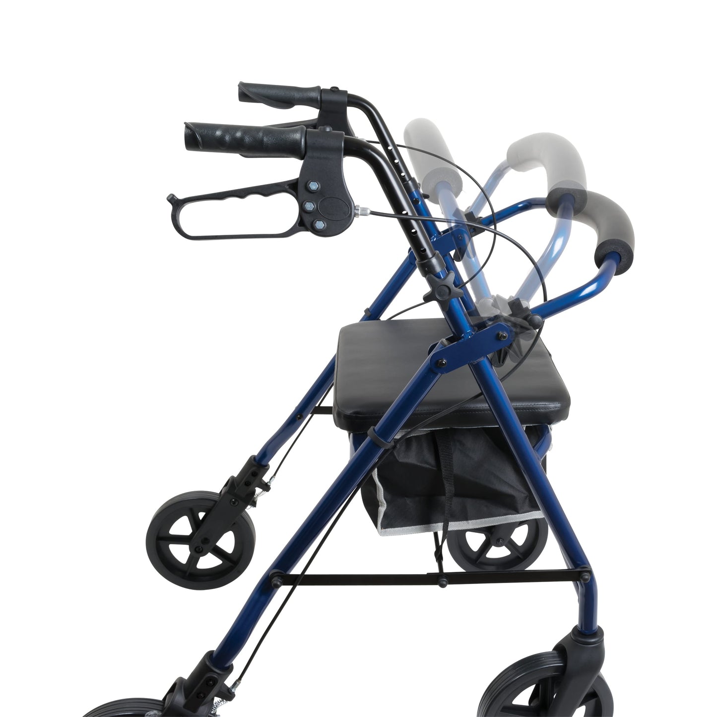 Deluxe Folding Rollator - Blue
